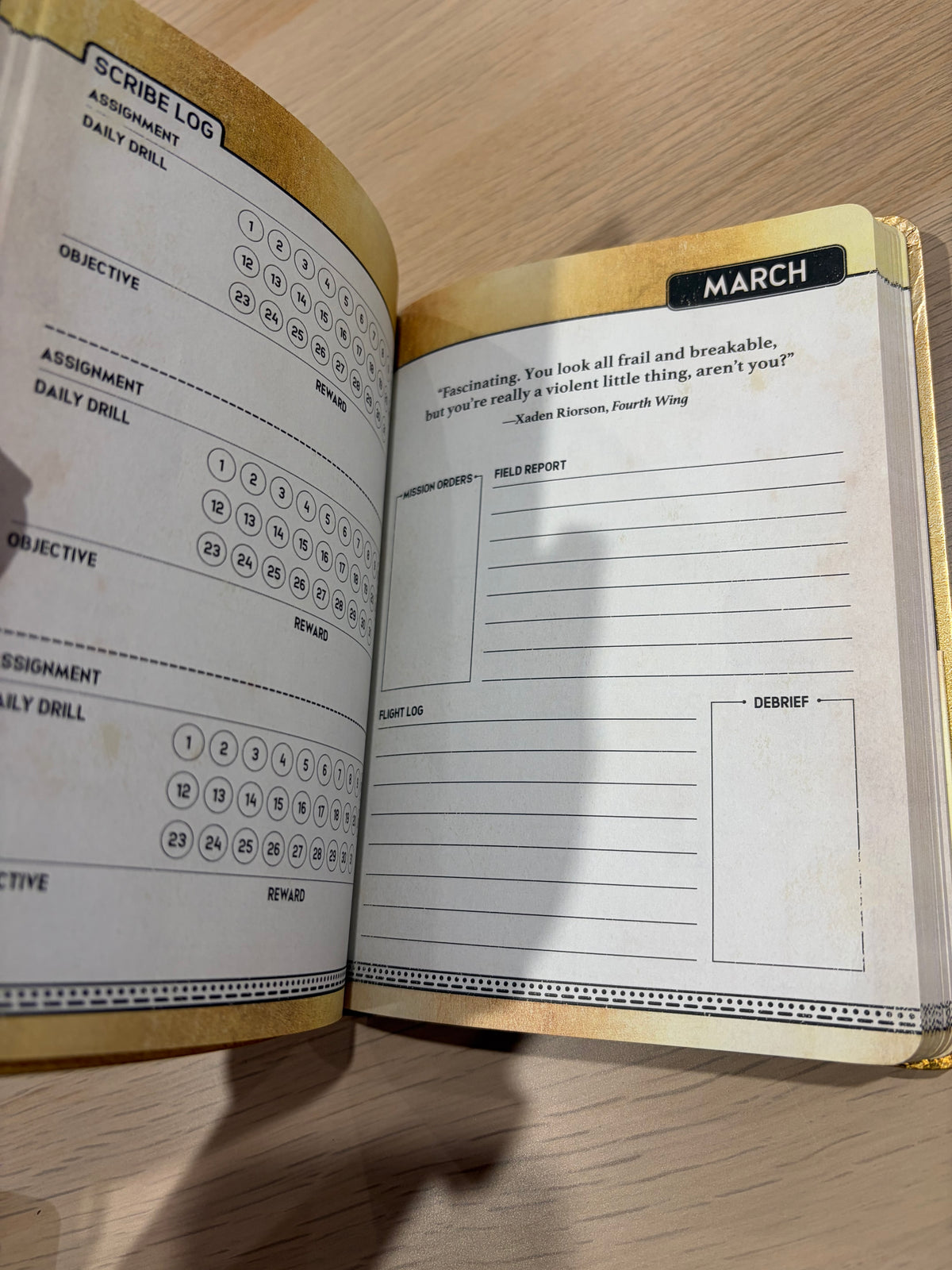 Fourth Wing 2027 Planner