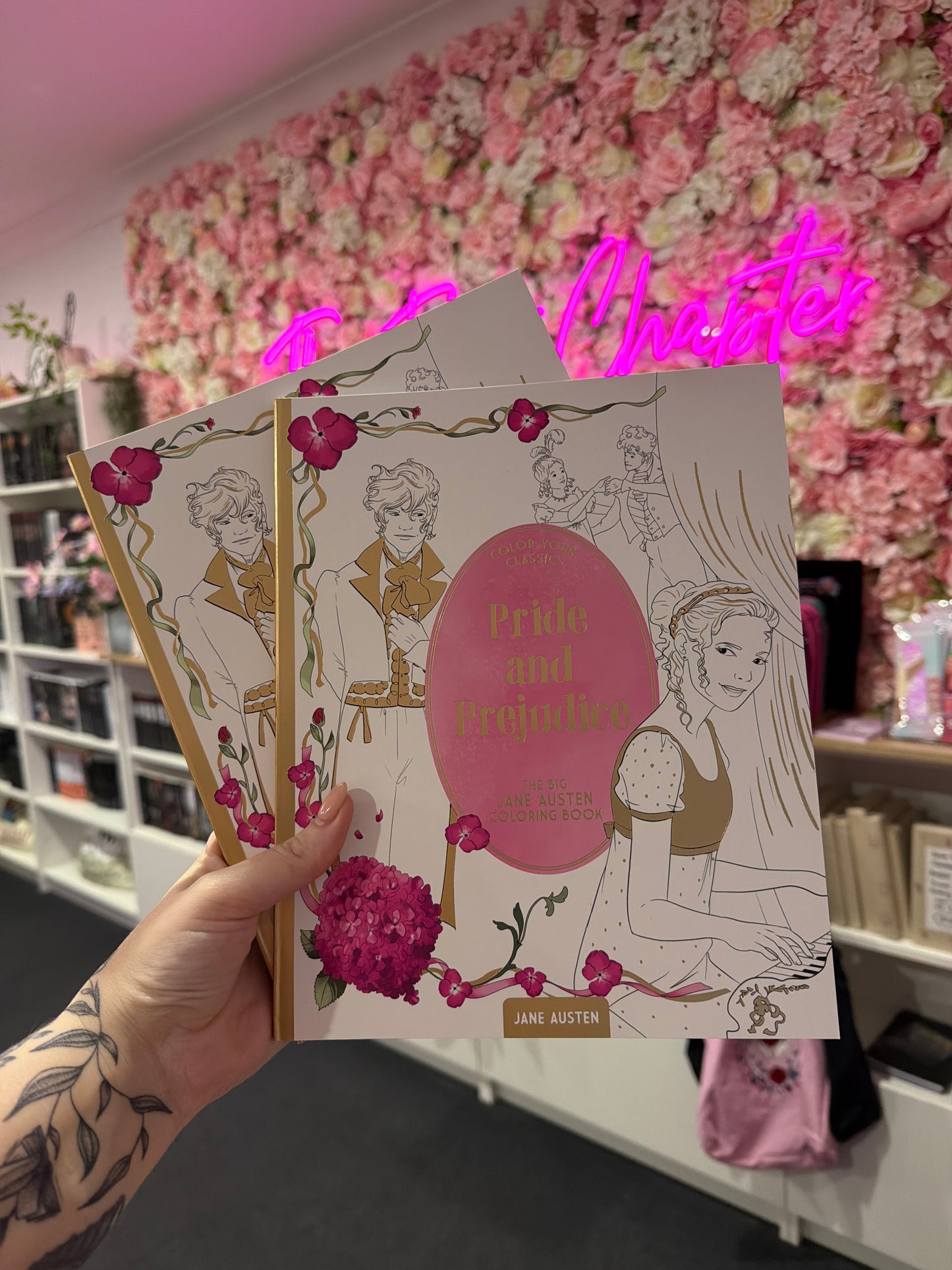 Colouring in book Pride and Prejudice