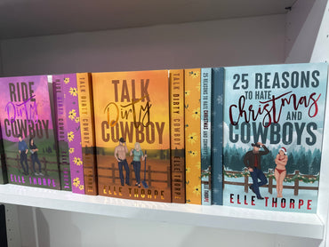Elle Thorpe Dirty Cowboy series foiled, signed & sprayed edges