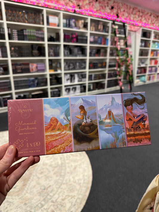 Mermaid Guardians 4 X 99 Piece Mini
Puzzle Set REVERIE PUZZLES