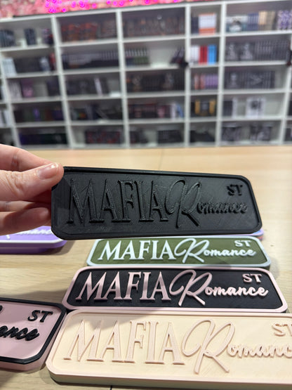 Mafia romance 3d printed sign shelf