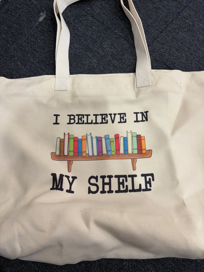 Canvas bookish tote bags