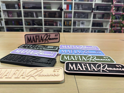 Mafia romance 3d printed sign shelf