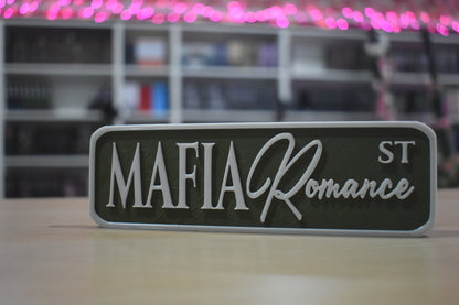 Mafia romance 3d printed sign shelf