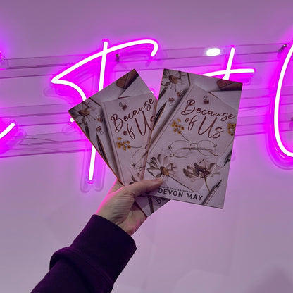 Because of Us (0.5) or Because Of Her (1) Because of Them (2) or Because Of Me (3)by Devon May