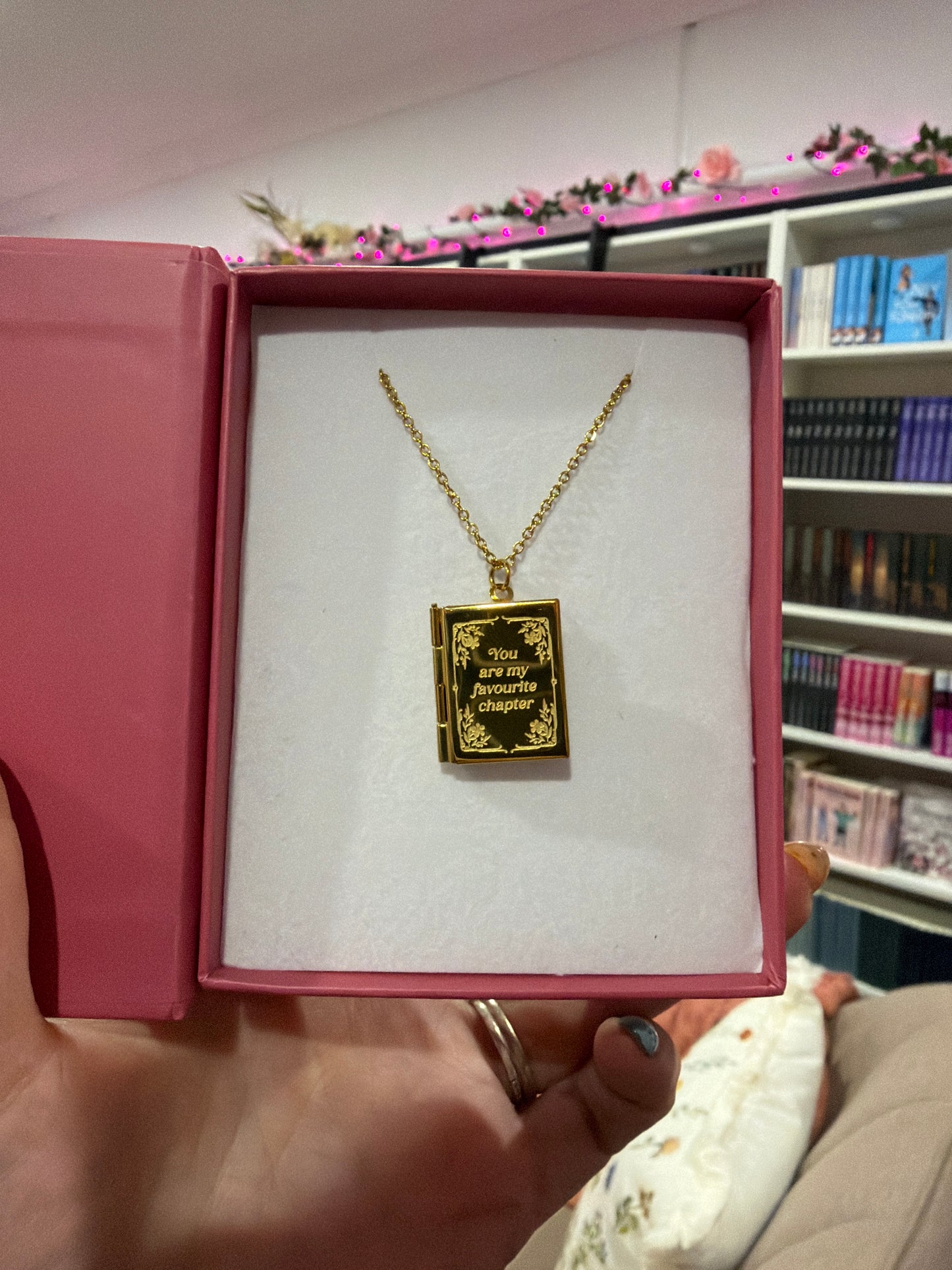 Book Locket necklace