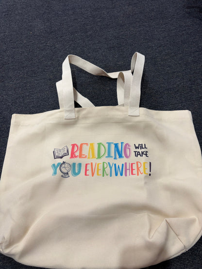 Canvas bookish tote bags