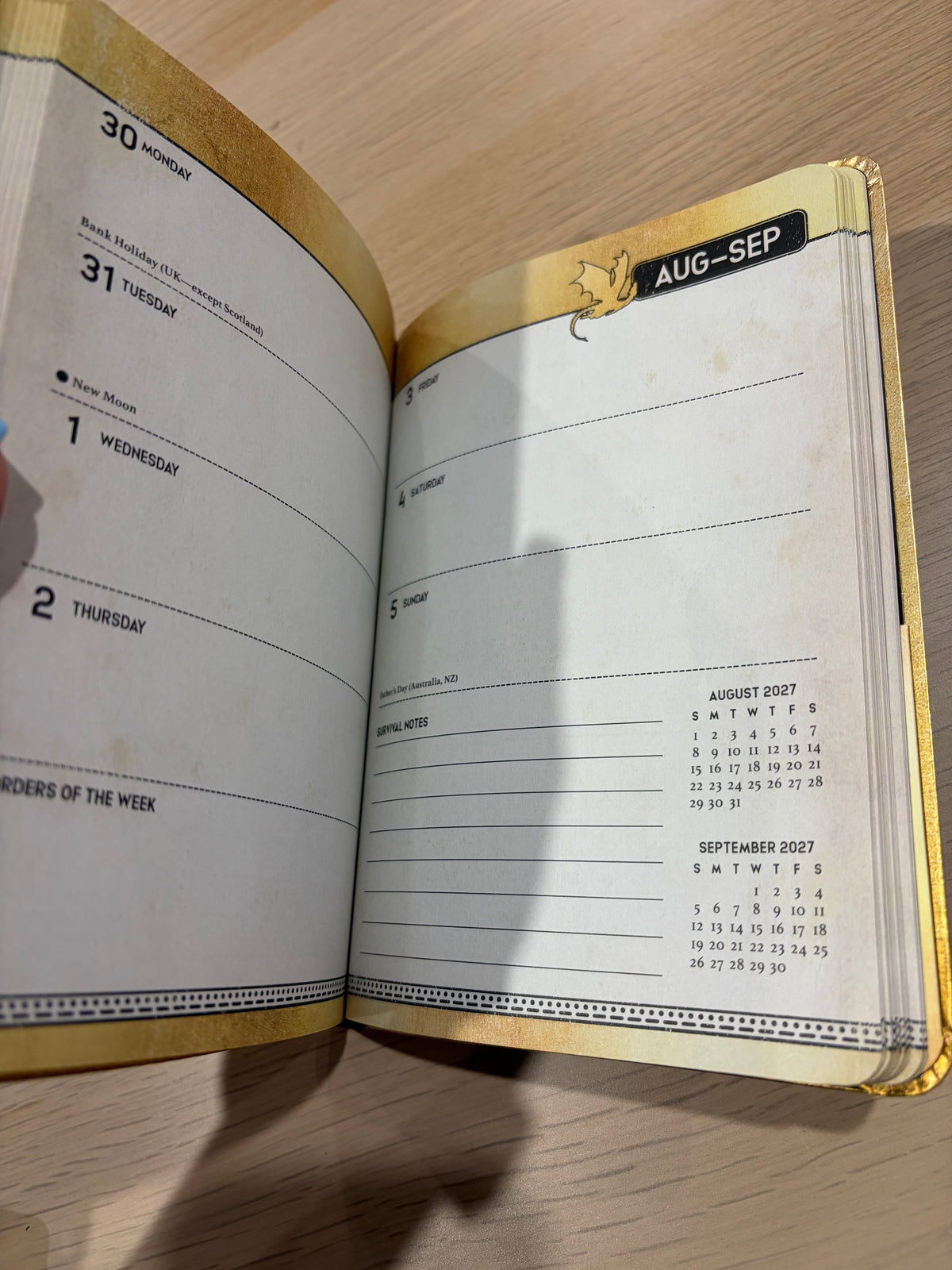 Fourth Wing 2027 Planner