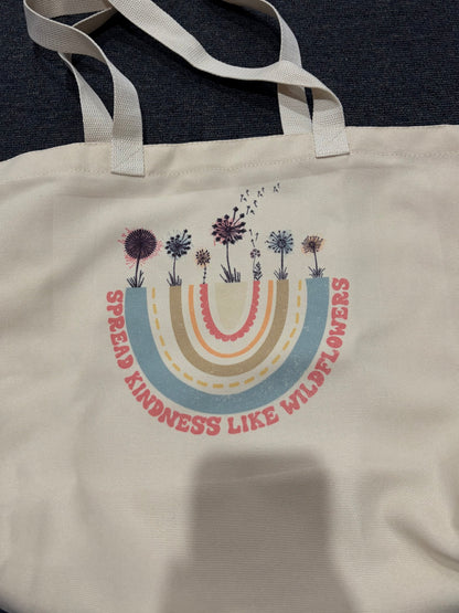 Canvas bookish tote bags
