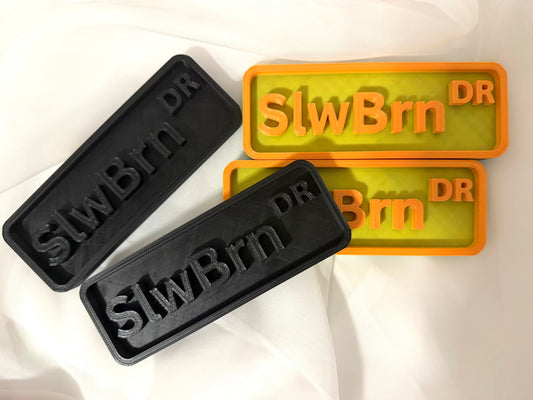 Slw Brn DR. Street sign - 3d printed