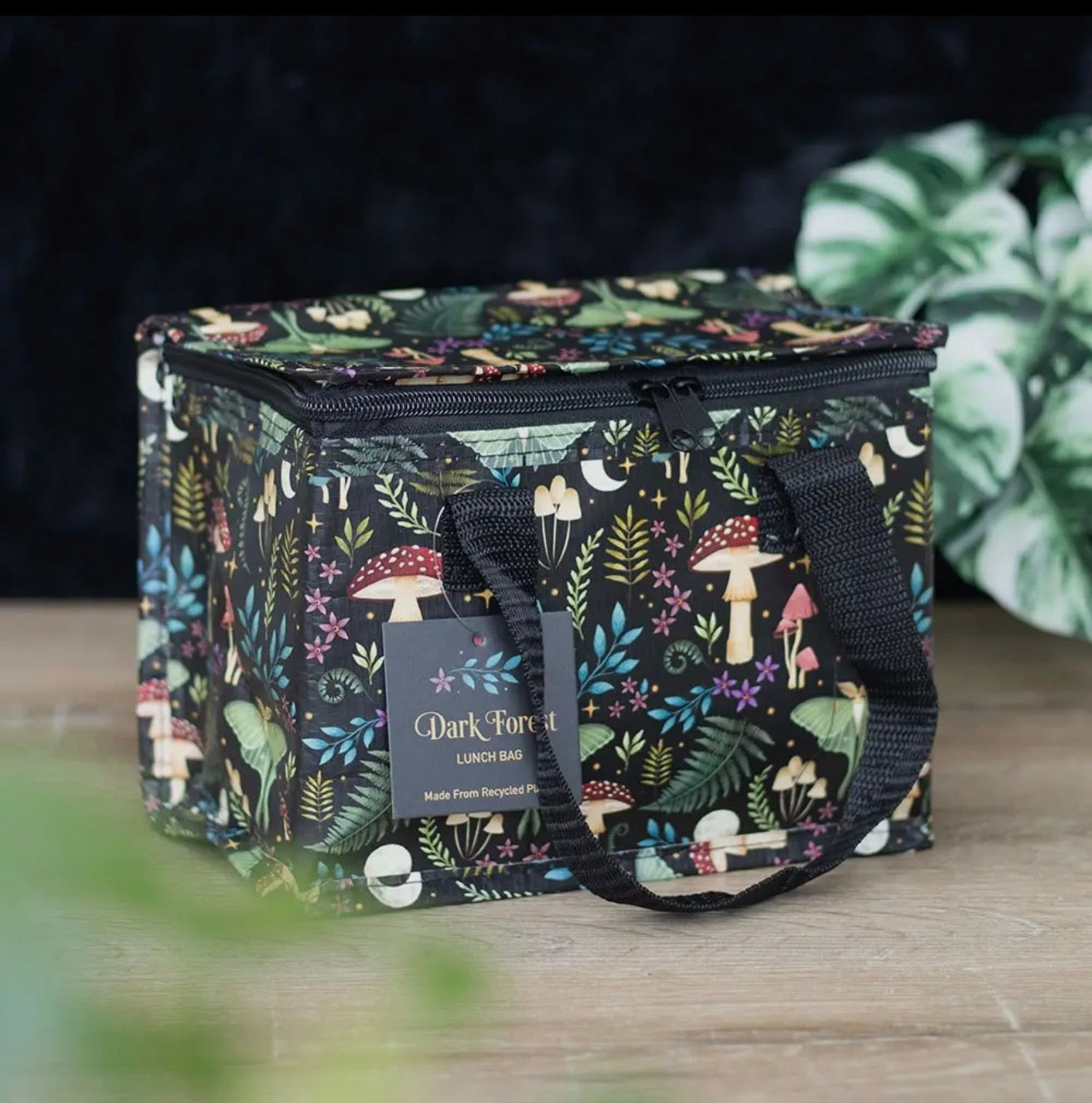 Dark Forest Recycled lunch bag