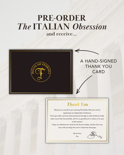 PRE ORDER - THE ITALIAN OBSESSION BY TL SWAN