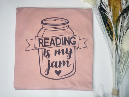 Reading Is My Jam T-Shirt - SIZE LARGE