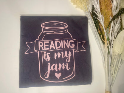 Reading Is My Jam T-Shirt - SIZE MEDIUM